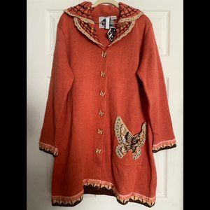 Storybook Knits Embellished Butterfly Cardigan